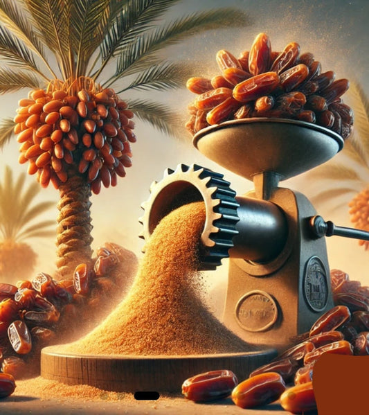 سكر التمر بديل السكر الابيضصحي و آمن  100% Healthy date sugar