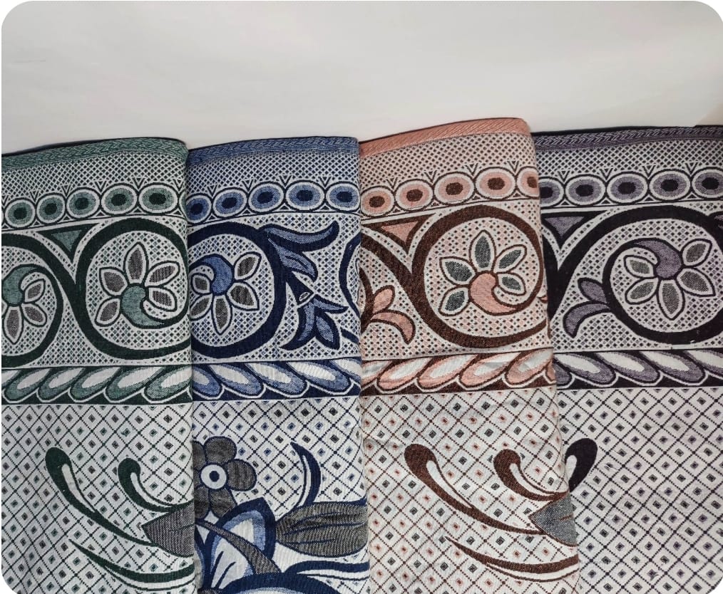 100% pure Egyptian Cotton Coverlet (260 cm x 240 cm) one piece كوفرتة قطن مصري