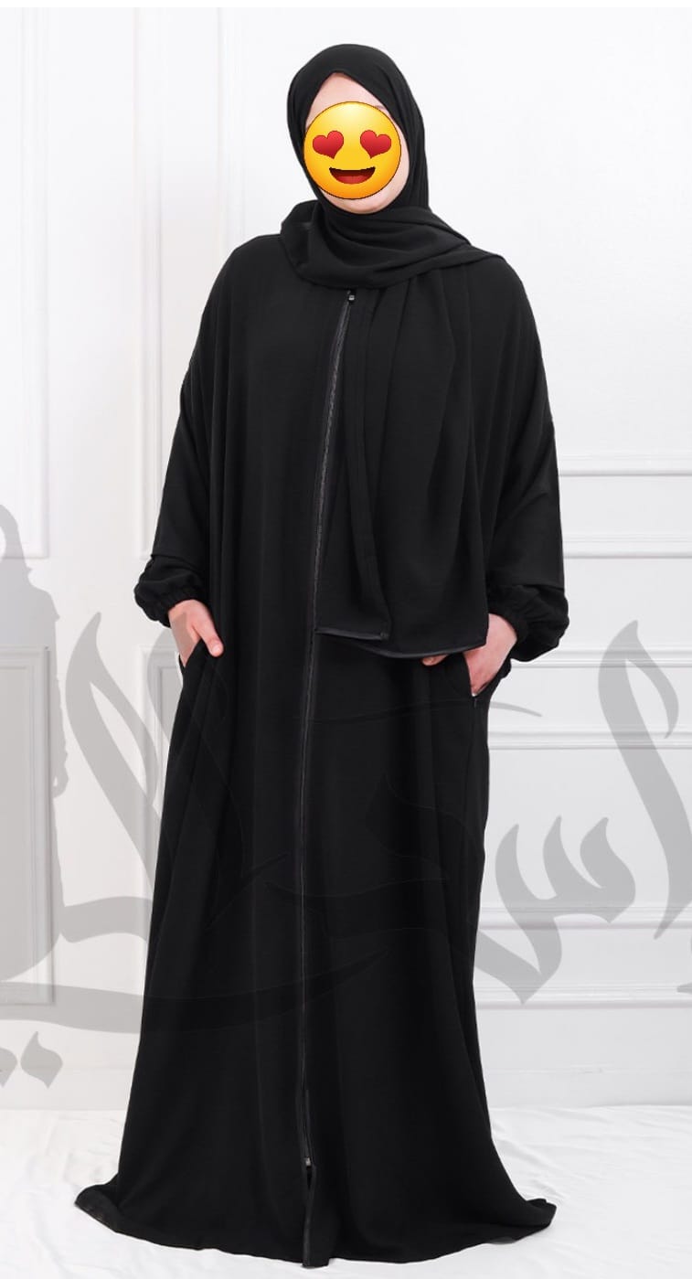 Esdal Abaya With Scarf-Esdal & More اسدال عباية من اسدال اندمور