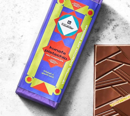 Koueider-Chocolate Bar Pistachio Kunafa شيكولاتة بيستاشيو كنافة