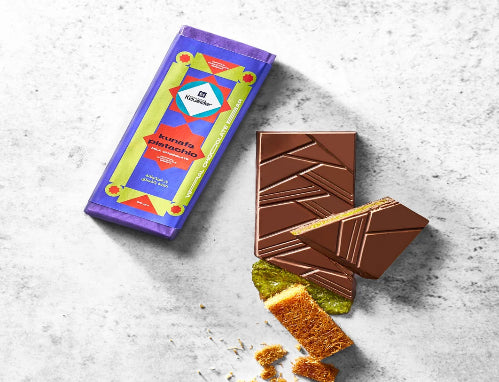 Koueider-Chocolate Bar Pistachio Kunafa شيكولاتة بيستاشيو كنافة
