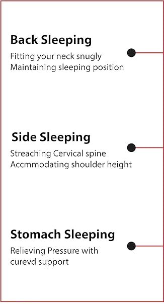 Waved Neck Side Sleepers Pillow