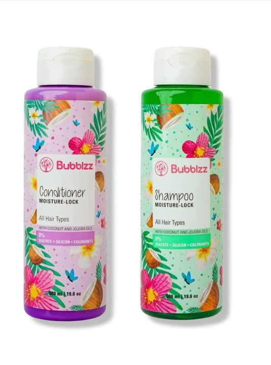 مجموعة شامبو وبلسم مويستشر لوك لجميع أنواع الشعر-Bubblzz
