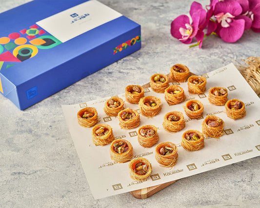 كنافة عش العصفور بالفستق قويدر