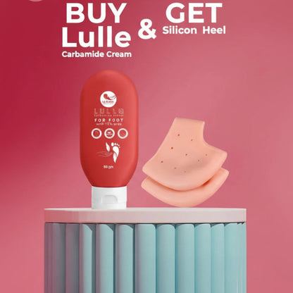 LA PLUME Lulle Carbamide Cream 50gm + FREE Silicon Heel