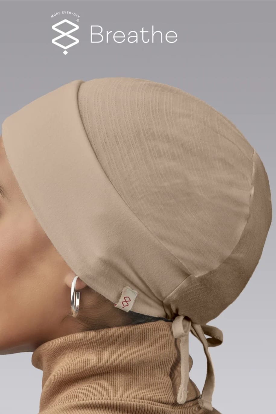 Breathe Comfort Bandana GRIS, MARINE et BEIGE Lot de 3