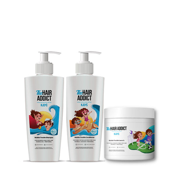 The Hair Addict-Bubble Trouble Kids Kit